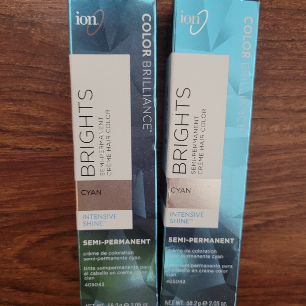 Ion semi- permanent hair color BRIGHT BLUE 💙